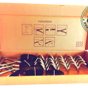 Heavy Duty Marquee Corkscrew Peg & Strap Kit (Set of 4)