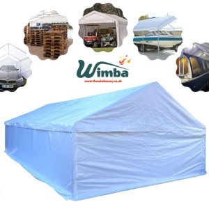 4x8m Deluxe Heavy-Duty Plus 500gsm PVC Carport / Storage Marquee
