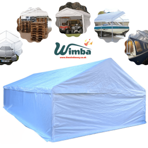 5x10m Deluxe Heavy-Duty 220gsm PE Carport / Storage Marquee